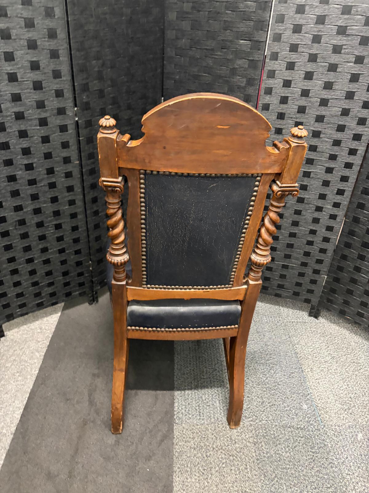Second Hand Late Victorian Goodall, Lamb & Heighway Dining Chair In The Gothic Revival Style