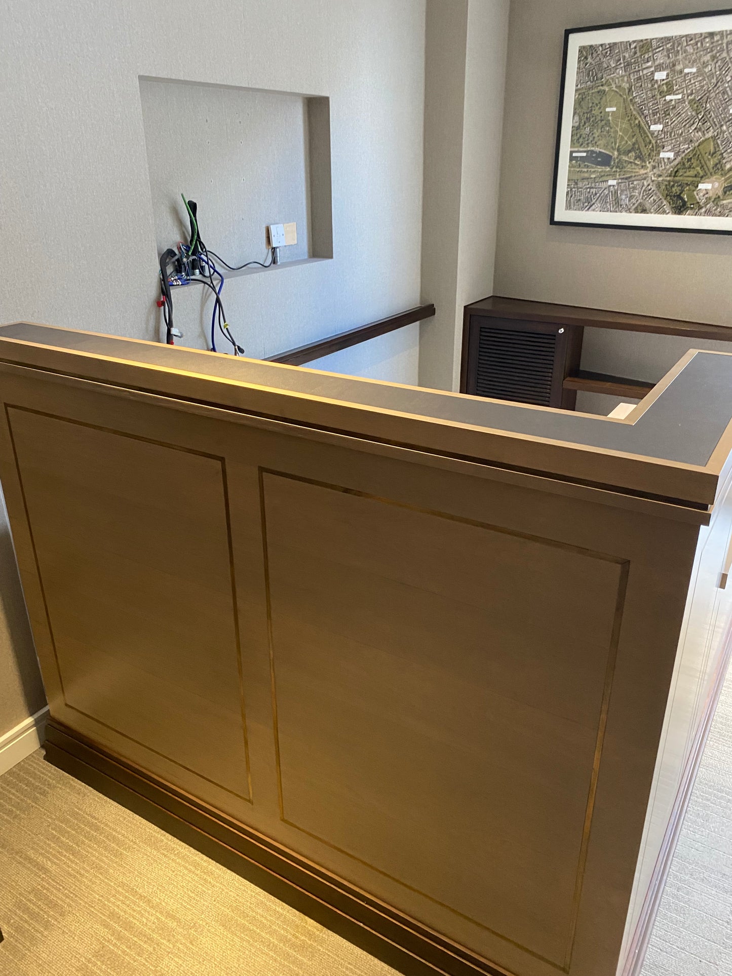 L shaped/Corner Countertop Front Desk Reception Table