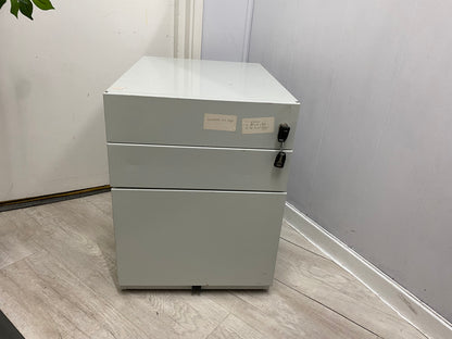 Pale Grey Office Under Desk Drawer, W= 42cm H= 56cm D= 56.5cm