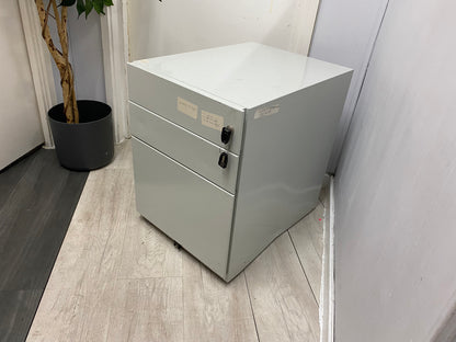 Pale Grey Office Under Desk Drawer, W= 42cm H= 56cm D= 56.5cm