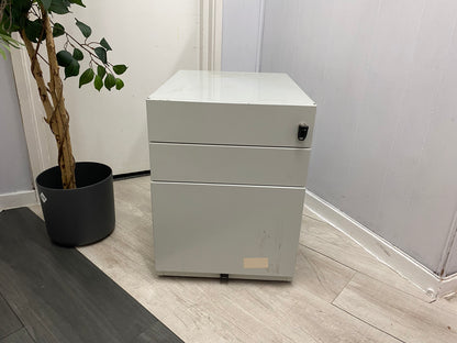 Pale Grey Office Under Desk Drawer, W= 42cm H= 56cm D= 56.5cm