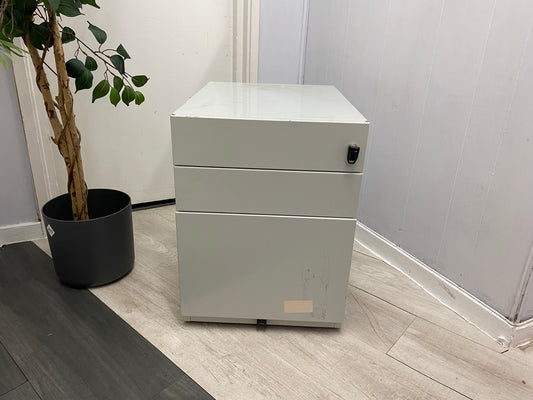 Pale Grey Office Under Desk Drawer, W= 42cm H= 56cm D= 56.5cm