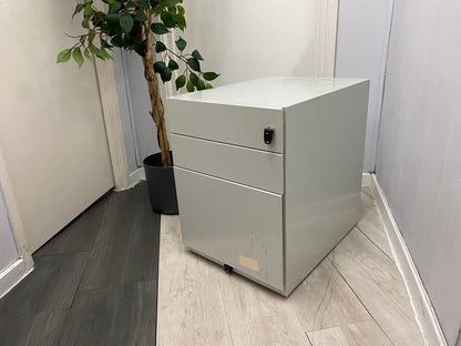 Pale Grey Office Under Desk Drawer, W= 42cm H= 56cm D= 56.5cm