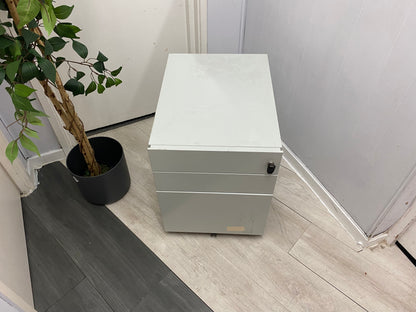 Pale Grey Office Under Desk Drawer, W= 42cm H= 56cm D= 56.5cm