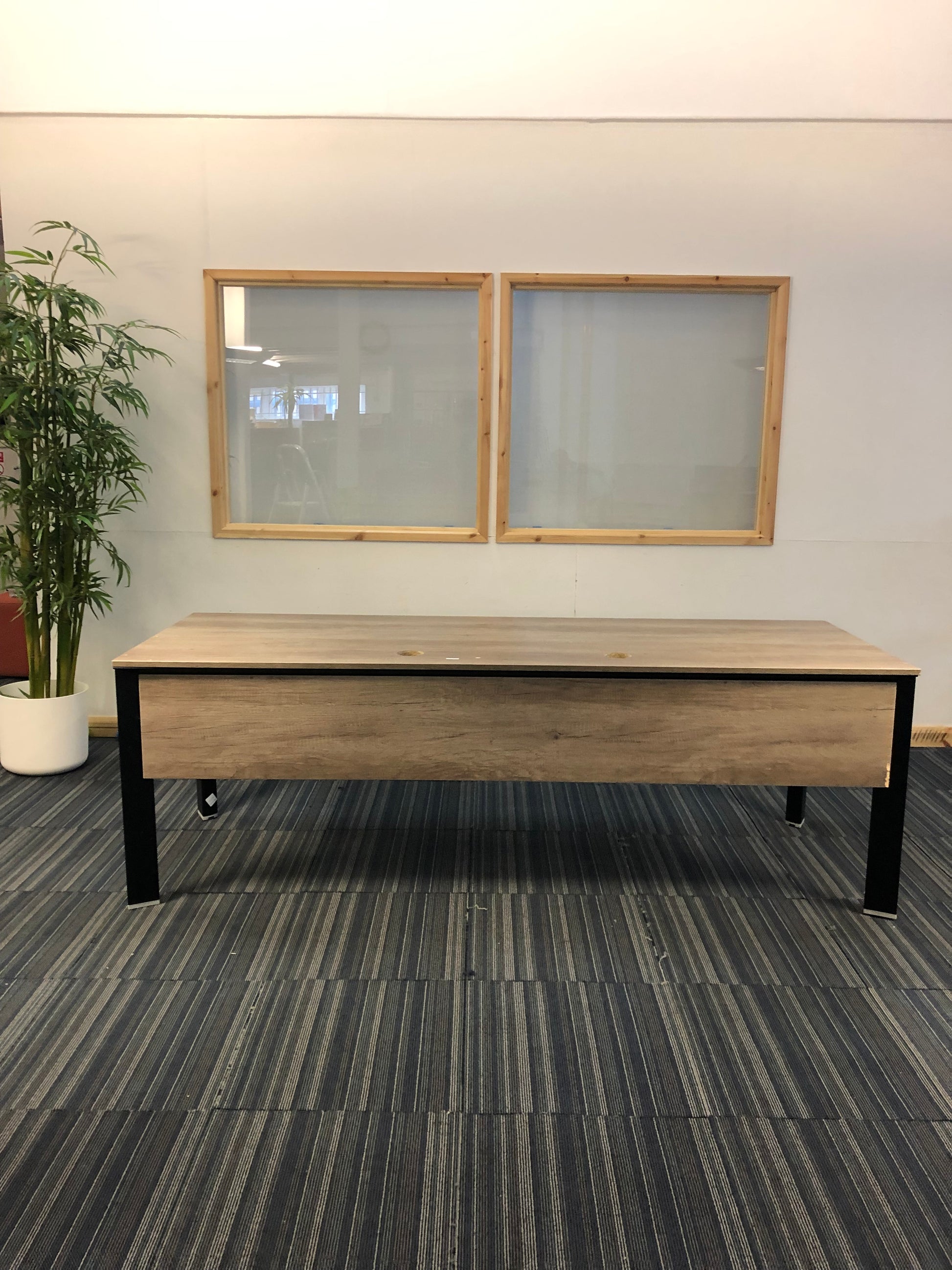 Extra large office table in walnut