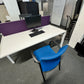 Four person Herman Miller Pod Bench Desk with divider - 320cm x 160cm