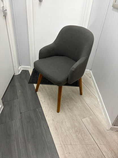 Used  Dining Chair Grey Stick leg