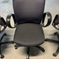 Deep Purple and Black Swivel Office Chair