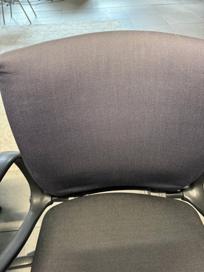 Deep Purple and Black Swivel Office Chair