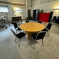 Large round office meeting table