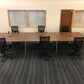 Walnut, 6 Pod Office Call centre Desks