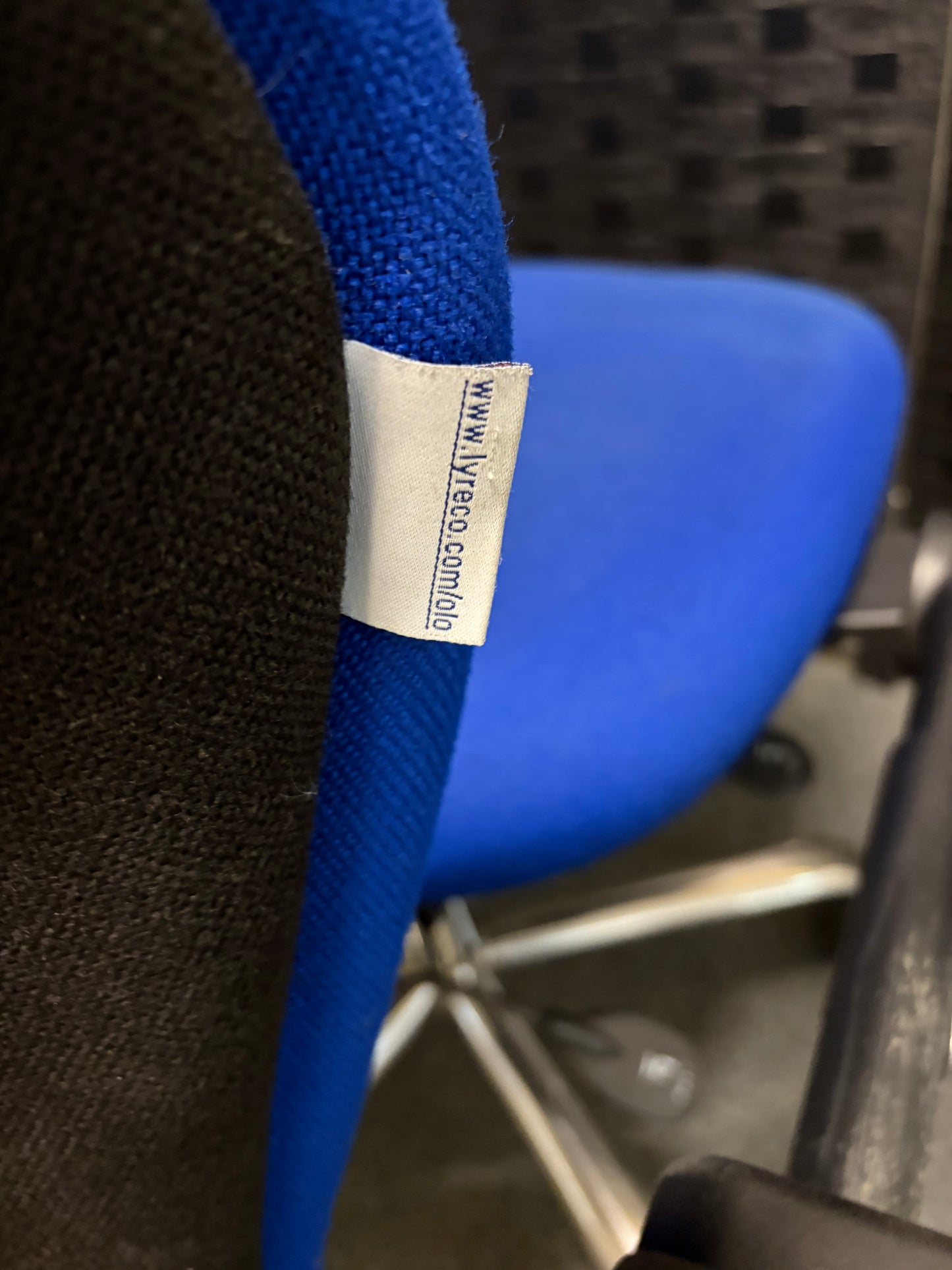 Used Office chair adjustable ergonomic blue swivel
