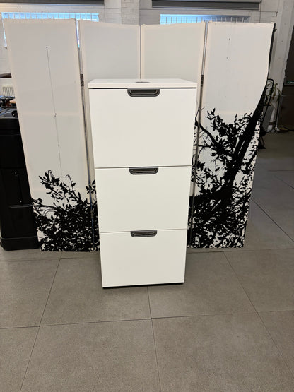 Pre-owned Ikea Galant office filing cabinet slow closing drawers H 120cm W 50.5cm D 45cm combination lock - White