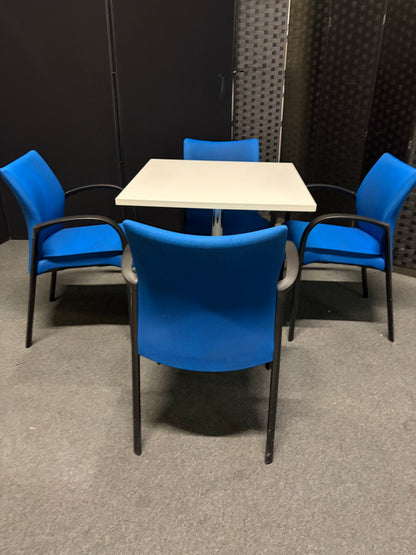 Secondhand square breakout tables 80cm x 80cm - White