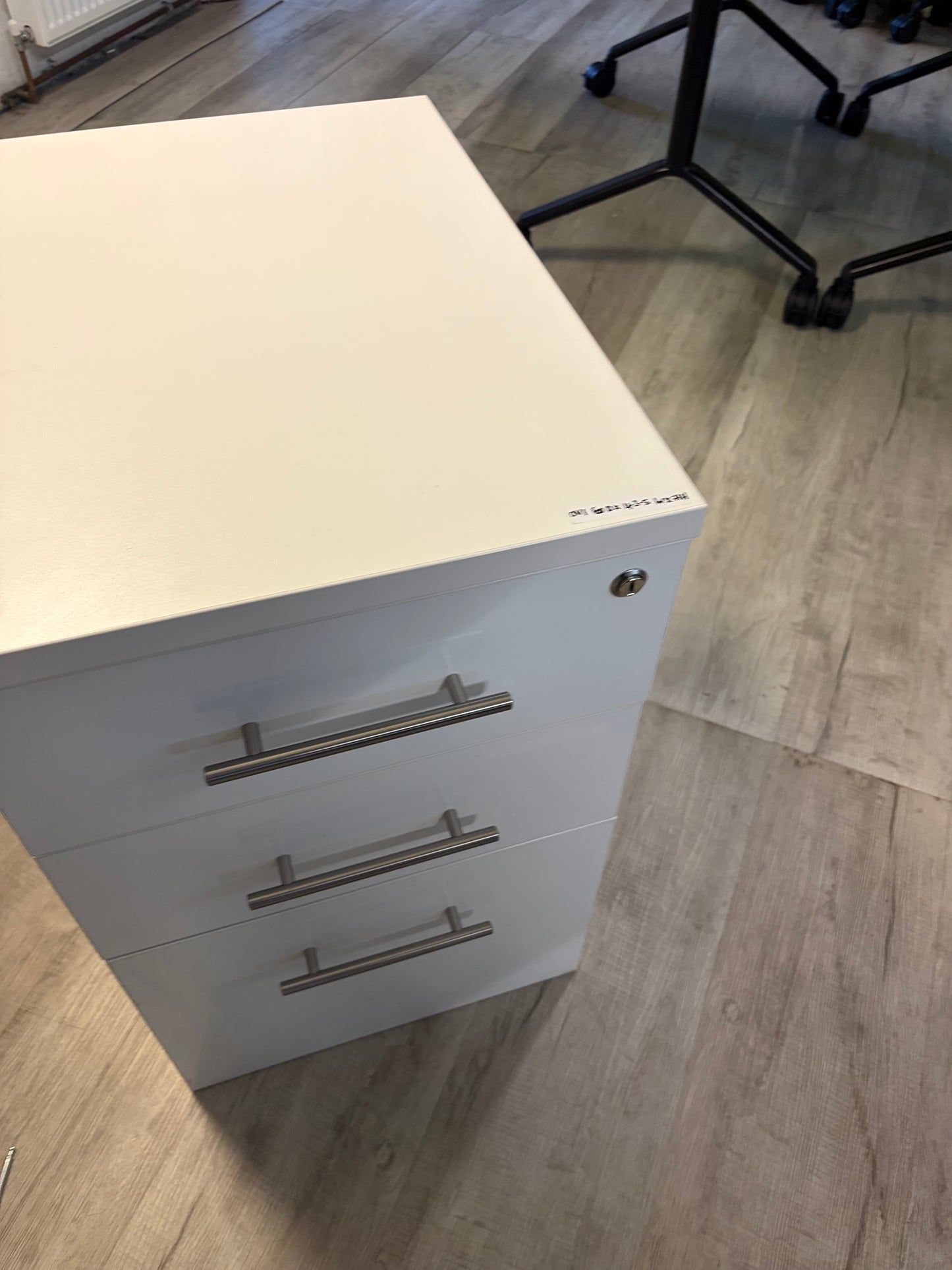 Used 3 drawer pedestal/under desk drawe - H 70cm W 43.5cm D 60cm
