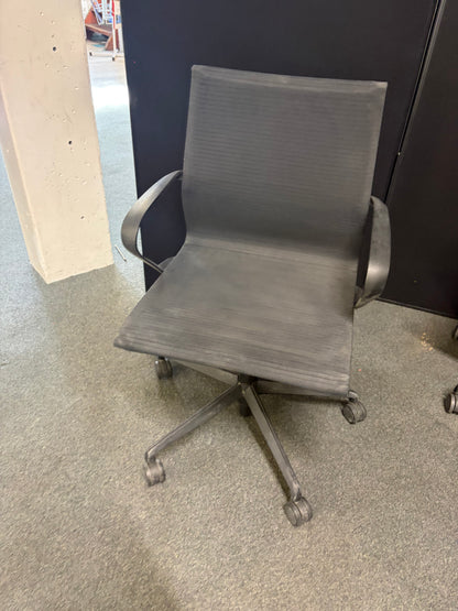 Used chairs meeting swivel office grey all mesh chairs