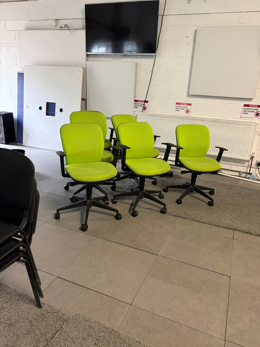 Used chair office computer task adjustable ergonomic swivel
