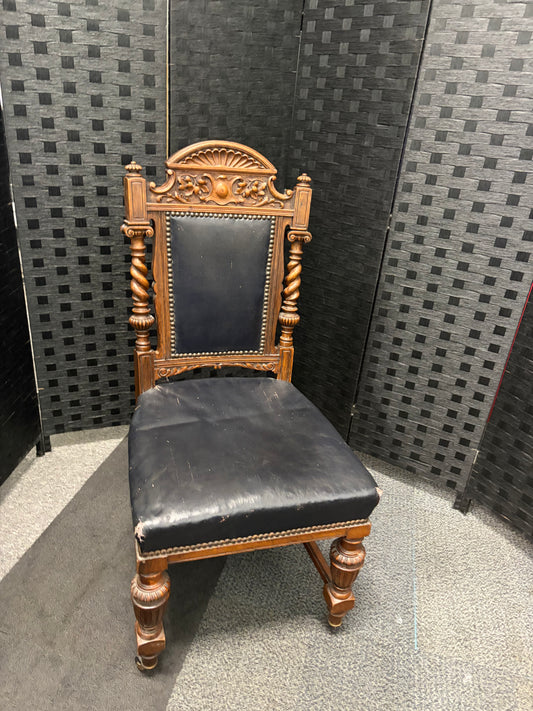Second Hand Late Victorian Goodall, Lamb & Heighway Dining Chair In The Gothic Revival Style