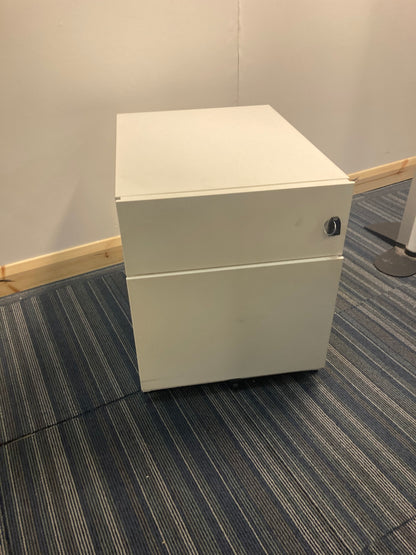 Office pedestal drawers in white