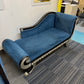 Decorative French empire style scroll end chaise lounge