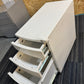 White Metal 3 Drawer Cabinet