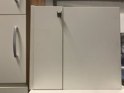 Used pedestal Office drawers storage white 2 drawer H50cm  W43cm D59.5cm