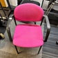 Pink Reception Area Stick Chair, upholstered