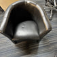 Used leather armchair in black