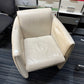 Leather Cream single sofa chair by BOSS