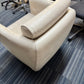 Leather Cream single sofa chair by BOSS