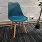 Moulded Coloured Dining Chair by Mmilo Eiffel Style with Plastic Padded Seat