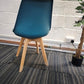 Moulded Coloured Dining Chair by Mmilo Eiffel Style with Plastic Padded Seat