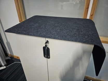 Grey Office Desk Divider Screen Partition 81cm x 30cm H:55.5cm