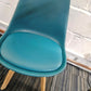 Moulded Coloured Dining Chair by Mmilo Eiffel Style with Plastic Padded Seat
