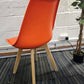 Moulded Coloured Dining Chair by Mmilo Eiffel Style with Plastic Padded Seat