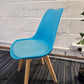 Moulded Coloured Dining Chair by Mmilo Eiffel Style with Plastic Padded Seat
