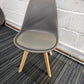 Moulded Coloured Dining Chair by Mmilo Eiffel Style with Plastic Padded Seat