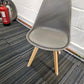 Moulded Coloured Dining Chair by Mmilo Eiffel Style with Plastic Padded Seat