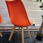 Moulded Coloured Dining Chair by Mmilo Eiffel Style with Plastic Padded Seat