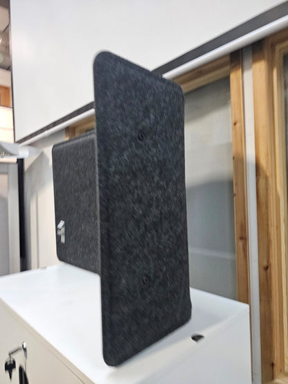 Grey Office Desk Divider Screen Partition 81cm x 30cm H:55.5cm