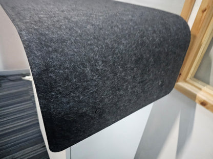 Grey Office Desk Divider Screen Partition 81cm x 30cm H:55.5cm