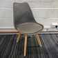 Moulded Coloured Dining Chair by Mmilo Eiffel Style with Plastic Padded Seat