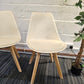 Eiffel Style Plastic Dining Chairs in White by Mmilo