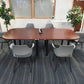 2400mm long Office Table and six chairs