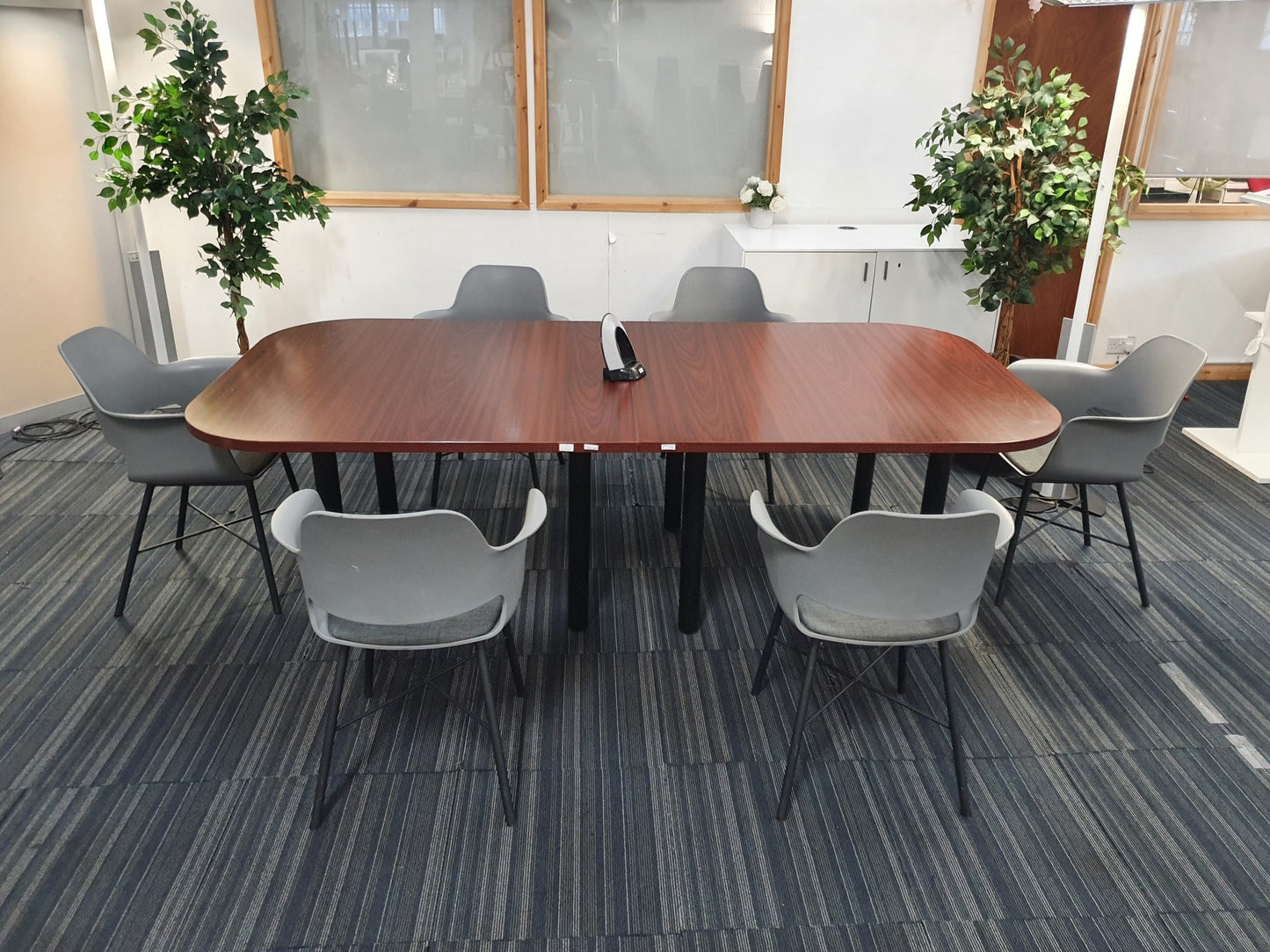 2400mm long Office Table and six chairs