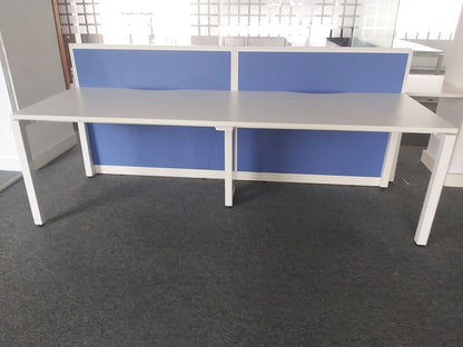 2 seater series bench desk, 240cm x 80cm
