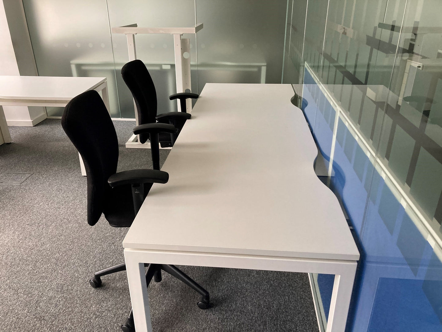 2 seater series bench desk, 240cm x 80cm