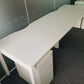 White 2 seater Pod desk in white 220cm x 80cm