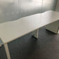 White 2 seater Pod desk in white 220cm x 80cm