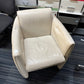 Leather Cream single sofa chair by BOSS